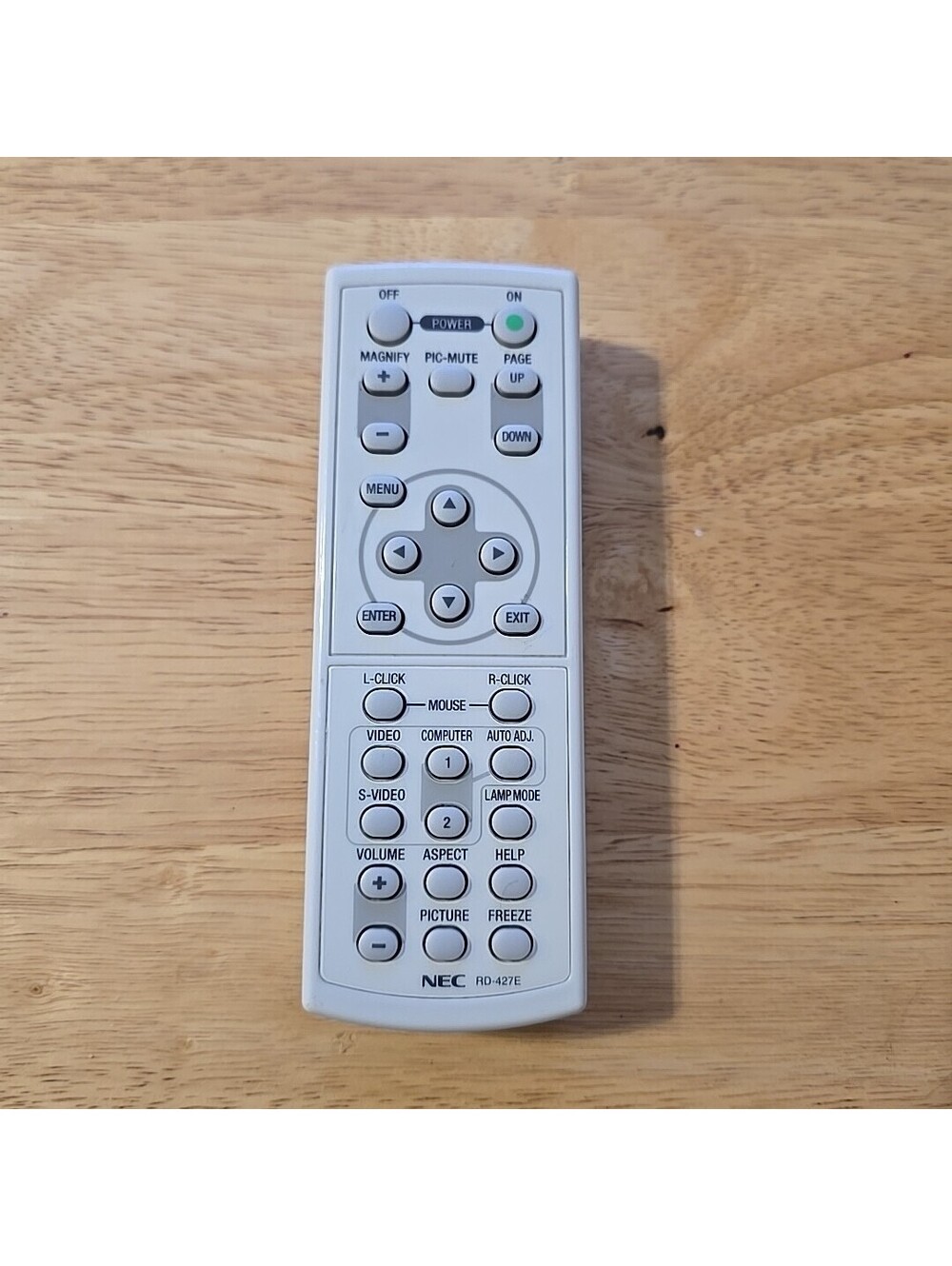 Genuine NEC RD-427E Projector Remote Control Tested Working